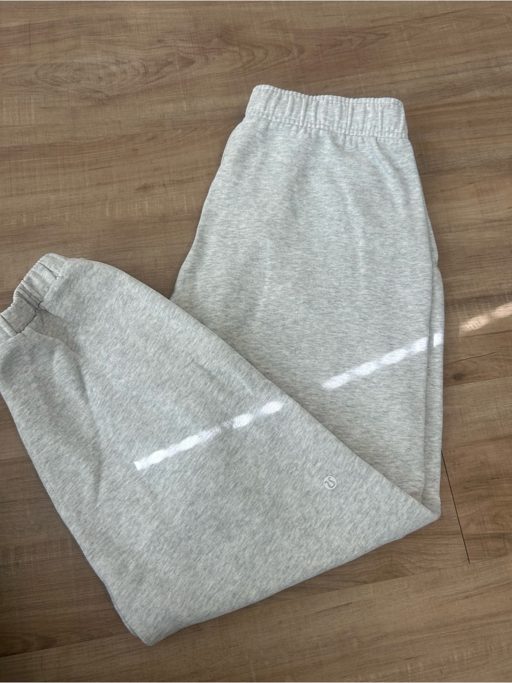 Lululemon Light Gray Fleece Sweatpants